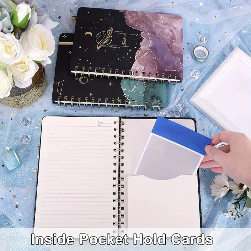 دفتر تصميم السماء بنجوم Starry Sky Pattern A5 Coil Book Notebook