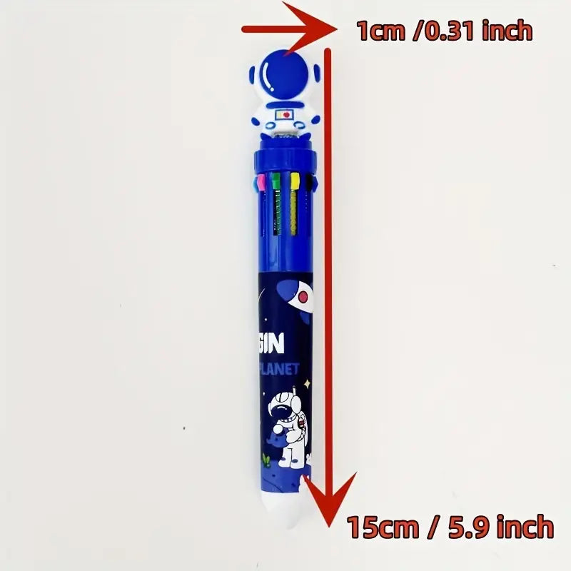 قلم رجل الفضاء متعدد الألوان Astronaut 10-color Marker Pen