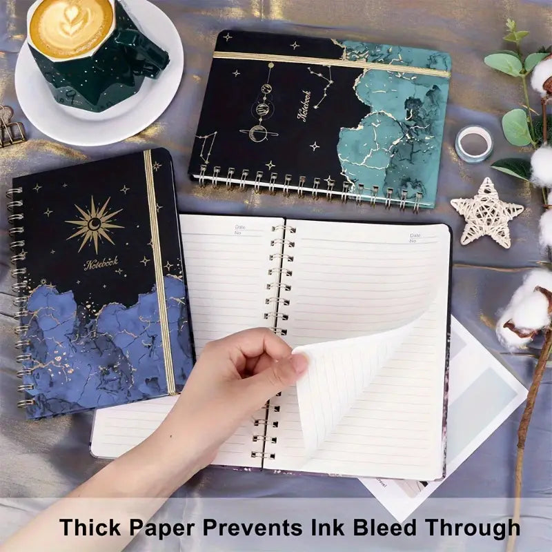دفتر تصميم السماء بنجوم Starry Sky Pattern A5 Coil Book Notebook