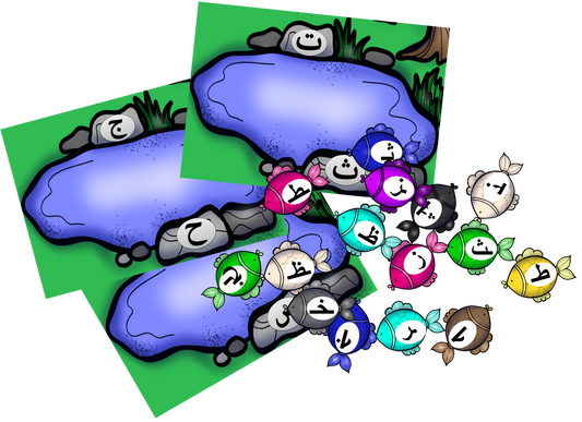 برك أشكال الحروف