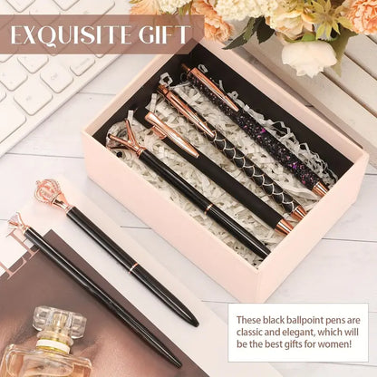 طقم 6 أقلام الأنيق  Elegant And Cute Ballpoint Pen Set 6pcs