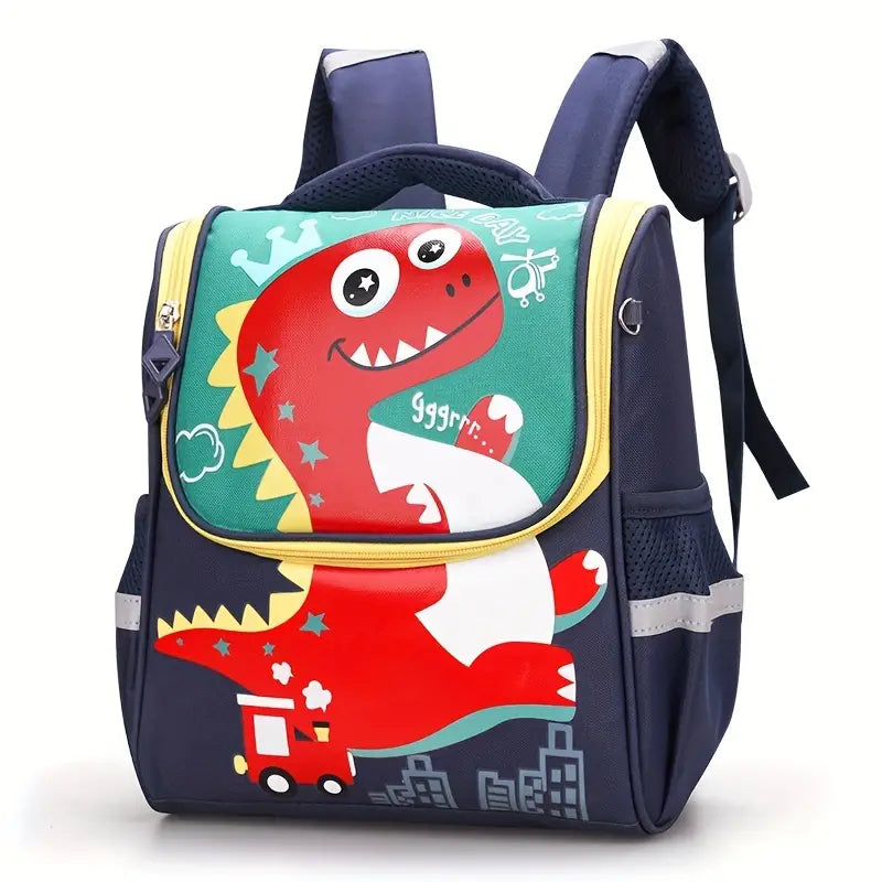 حقيبة ظهر ديناصور خفيفة للمدرسة Dinosaur Cartoon Cute Backpack