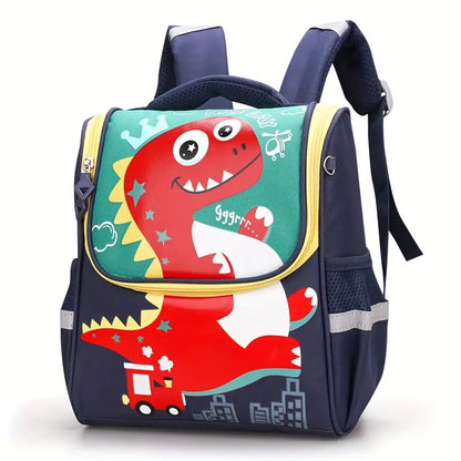 حقيبة ظهر ديناصور خفيفة للمدرسة Dinosaur Cartoon Cute Backpack