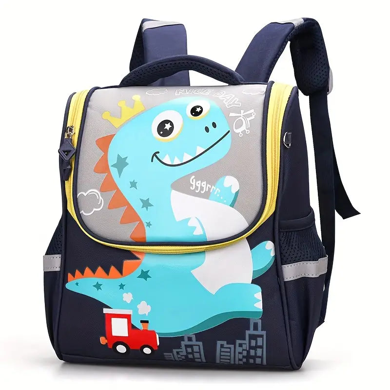 حقيبة ظهر ديناصور خفيفة للمدرسة Dinosaur Cartoon Cute Backpack