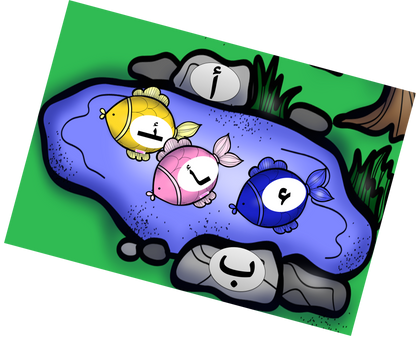 برك أشكال الحروف