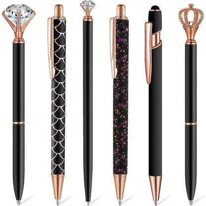 طقم 6 أقلام الأنيق  Elegant And Cute Ballpoint Pen Set 6pcs