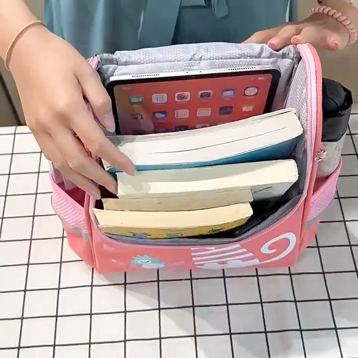 حقيبة ظهر ديناصور خفيفة للمدرسة Dinosaur Cartoon Cute Backpack